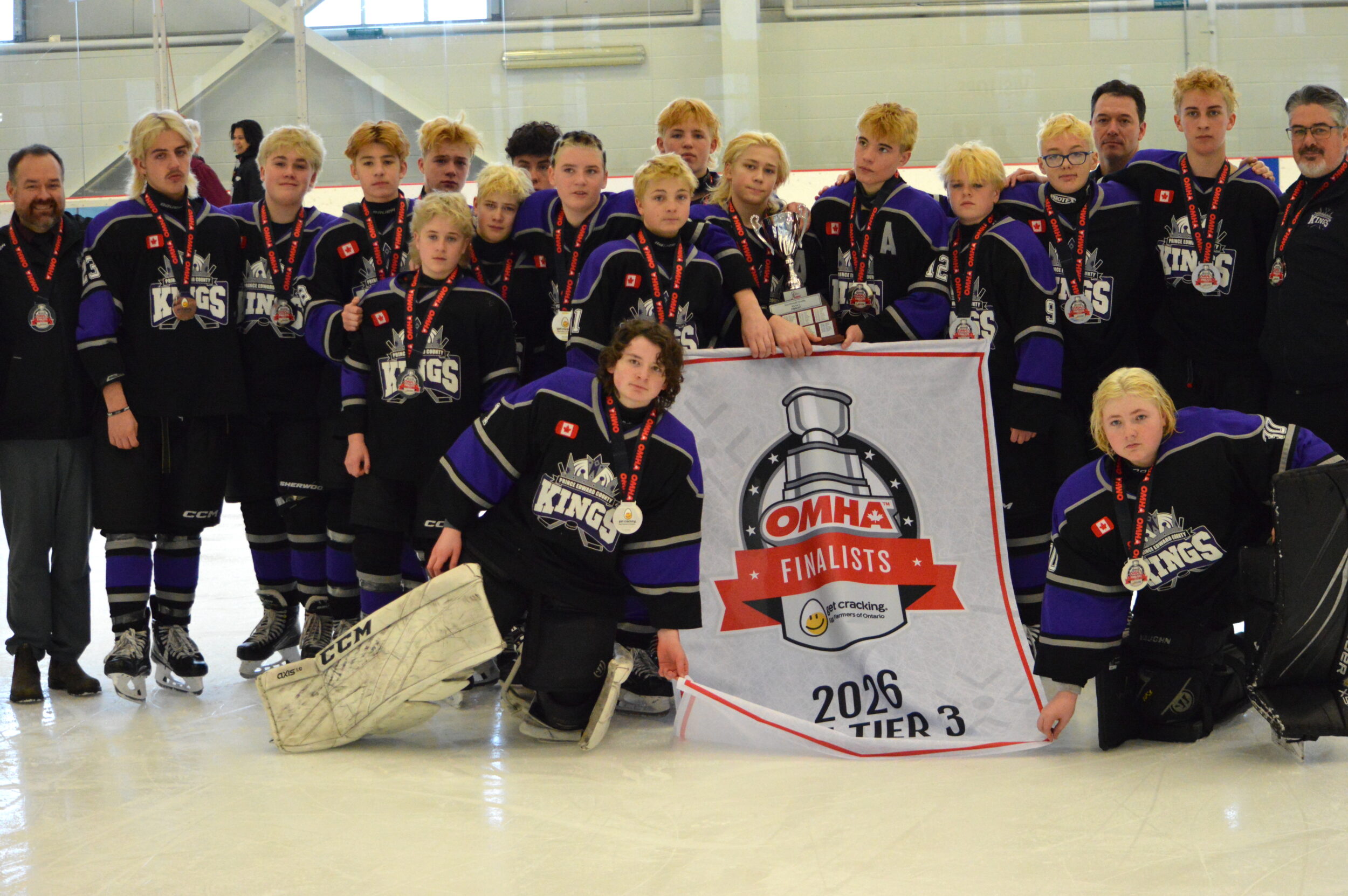 <p>The U15 Heidelberg Kings came close to winning an All Ontario championship last weekend, falling just short to the Highland Storm in the OMHA finals 1-0. (Supplied Photo)</p>
