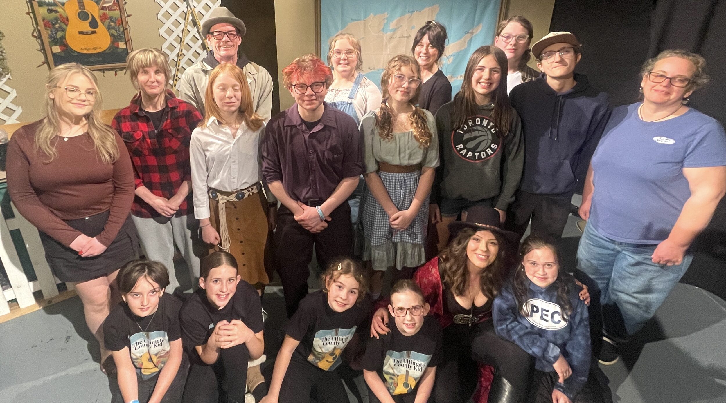 <p>The cast of the Marysburgh Mummers production of The Ultimate County Kid. (Jason Parks/Gazette Staff)</p>
