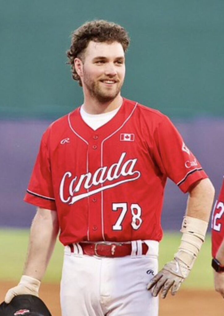 <p>Nic McGrayne of Demorestville was a member of Softball Canada’s entry at the U23 Men’s World Championships in Colombia earlier this month. (Softball Canada photo)</p>
