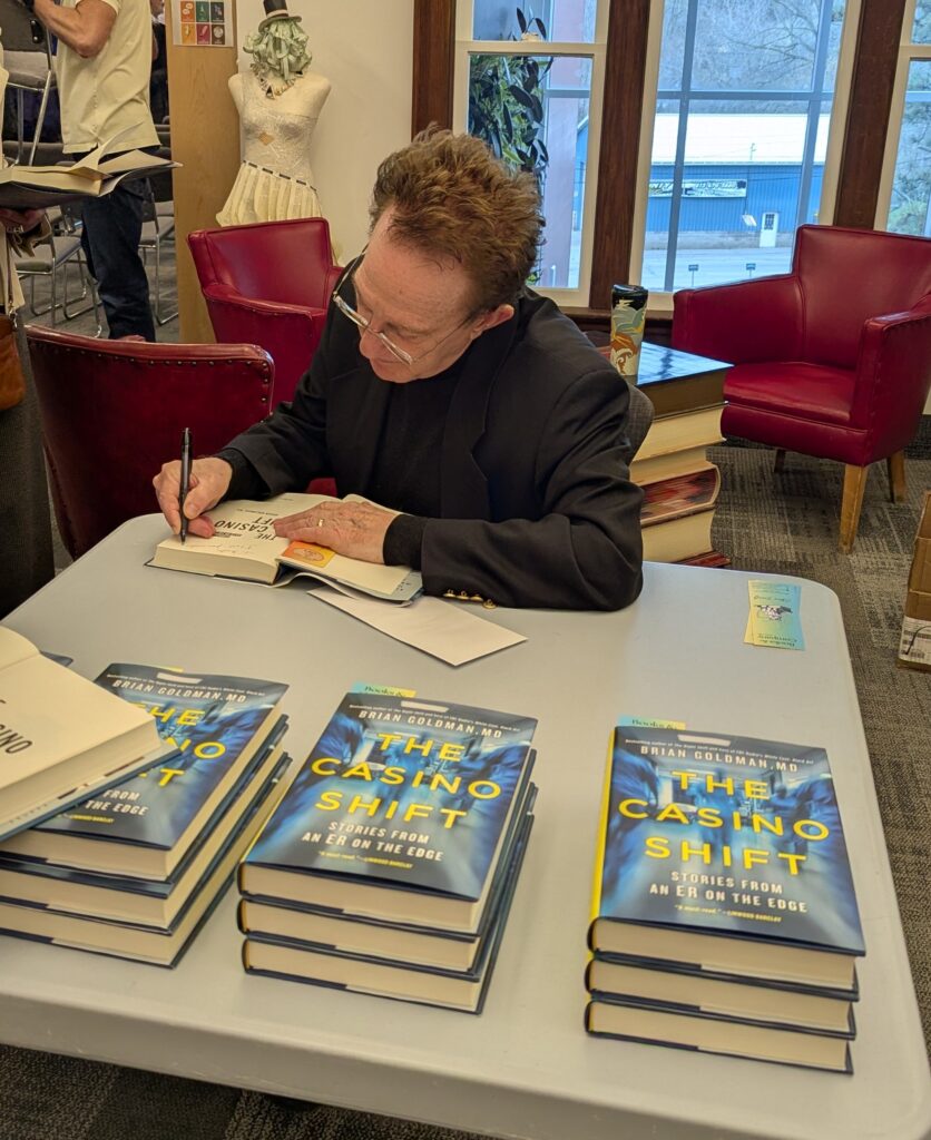 <p>Dr. Brian Goldman at the Picton Public Library. (Photo: Chris Fanning / Gazette Staff)</p>
