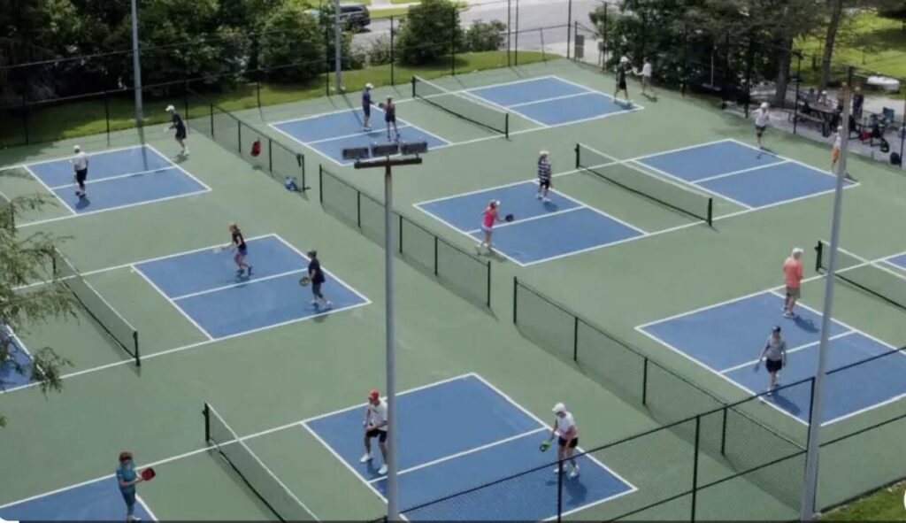<p>16 pickleball courts were approved for Bonneworth Park in Peterborough in April after a series of highly contentious meetings of Council. Residents complained of a lack of consultation. (Global News image).</p>
