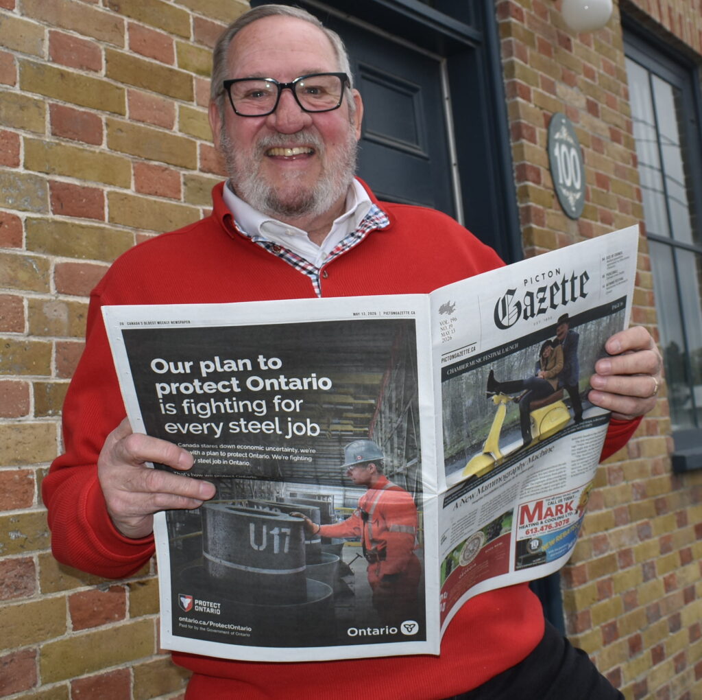 <p>Bay of Quinte MP Chris Malette dropped by the Gazette office recently<br />
to discuss his first year and priorities for Prince Edward County.<br />
(Jason Parks/Gazette Staff)</p>

