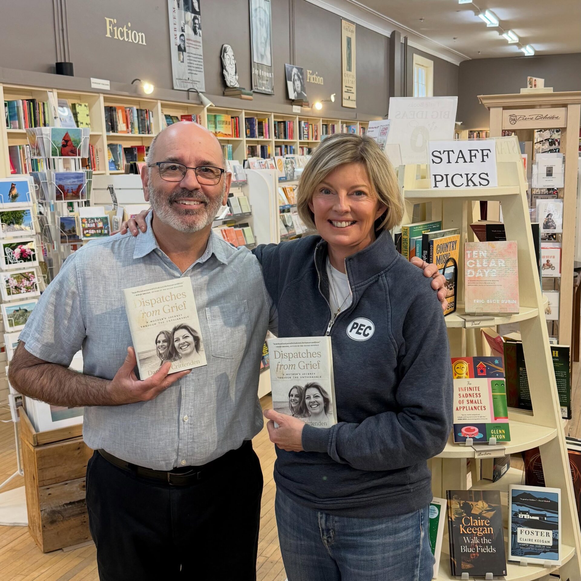 <p>David Sweet and Danielle Crittenden at Picton’s Books & Company. </p>
