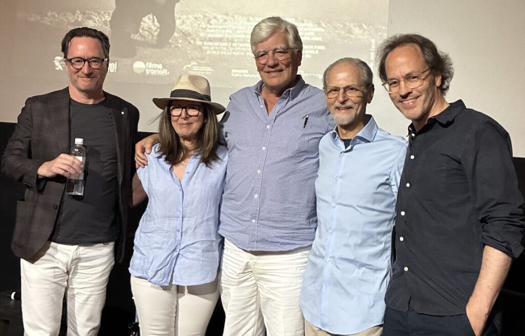 <p>Scott Montgomery, Michèle Hozer, Peter Raymont, Eddie Kramer and Johannes Debus<br />
discuss Glenn Gould onstage at The Regent. (Chris Fanning/Gazette Staff) </p>
