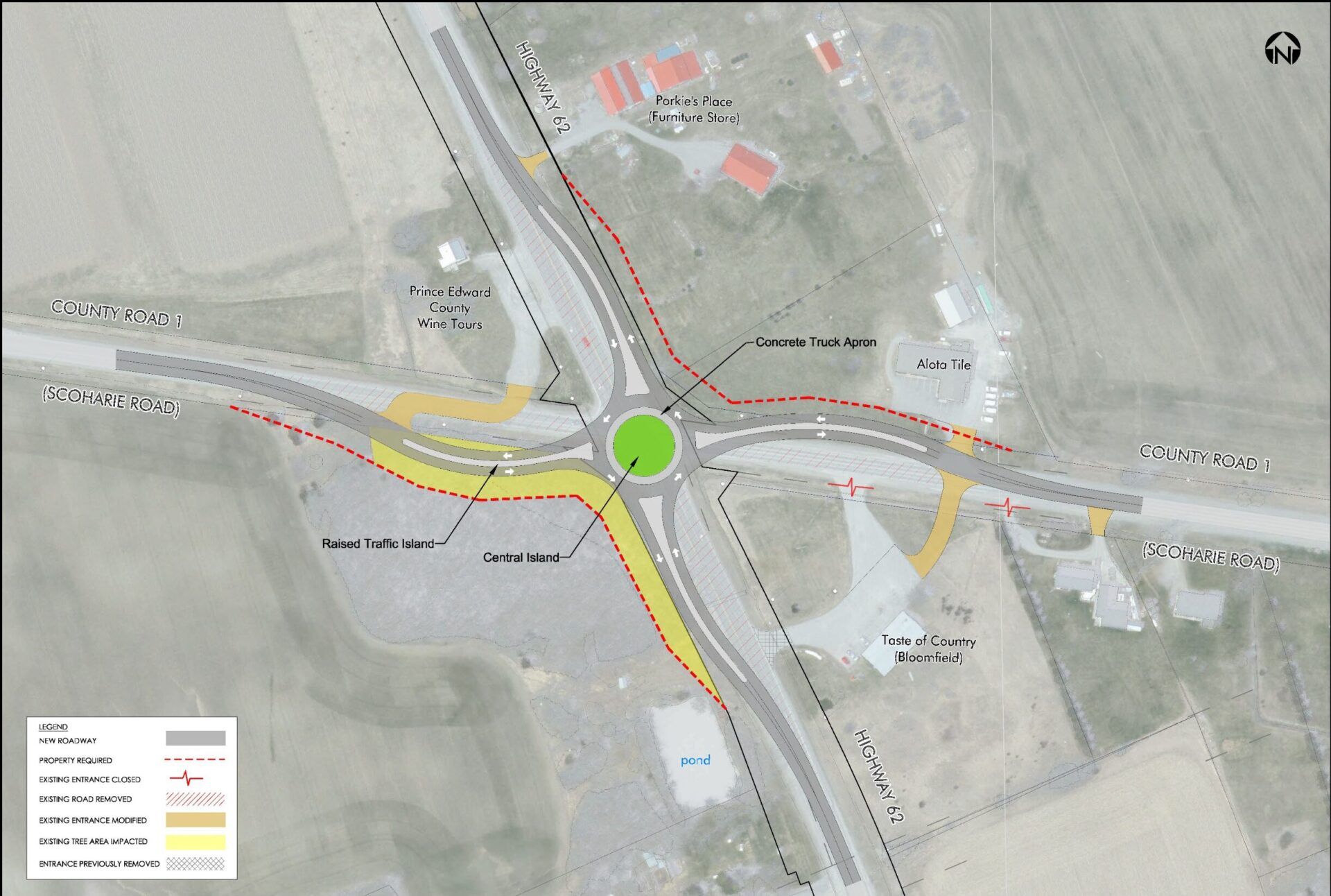 <p>Design for roundabout at Hwy 62 and Rd 1 (Supplied Photo)</p>
