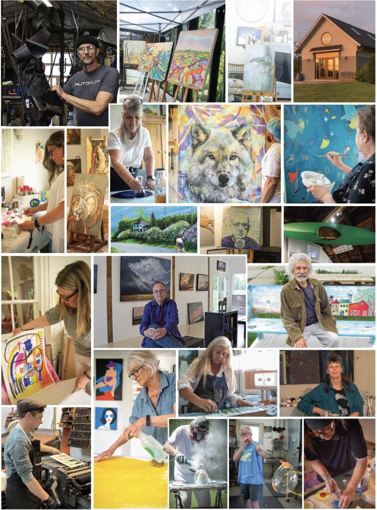 <p>A Studio Tour collage, by Krystle Chua</p>
