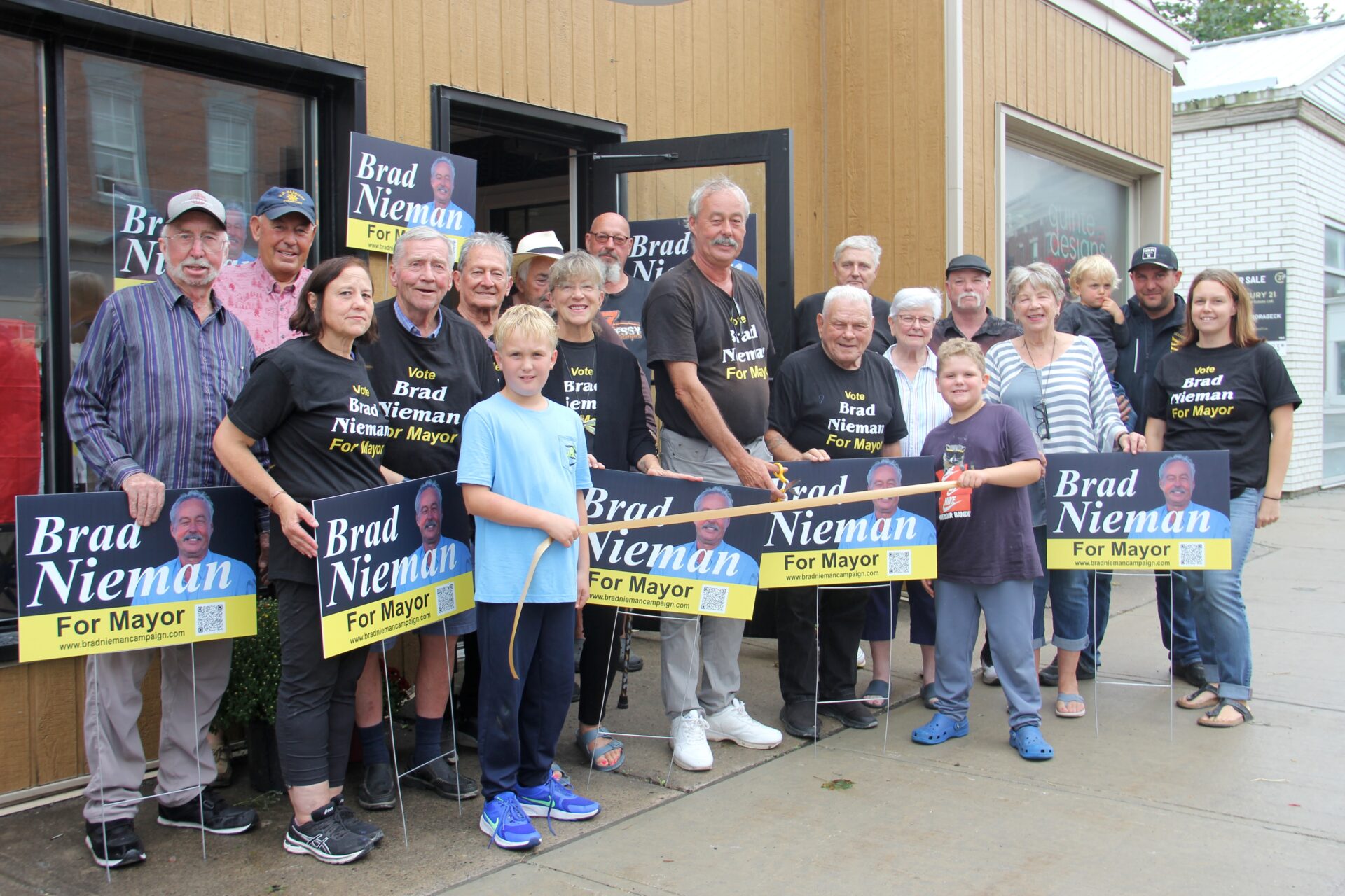 <p>Coun. Brad Nieman opened his Campaign office beside Shire Hall on Main St. on Wednesday.  </p>
