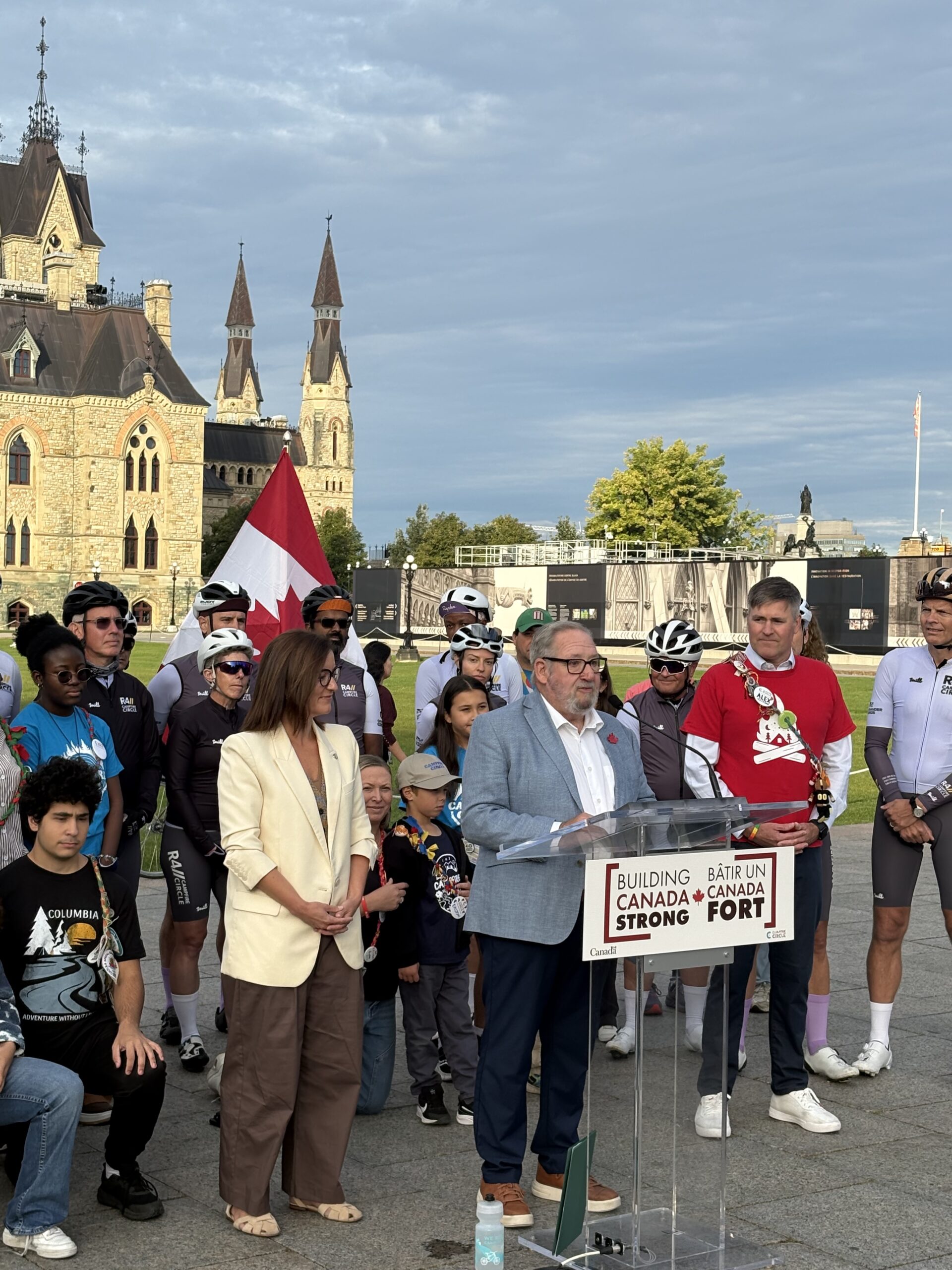 <p>MP Chris Malette announces $28 million for Campfire Circle children’s camp in Prince Edward County (Supplied image)</p>
