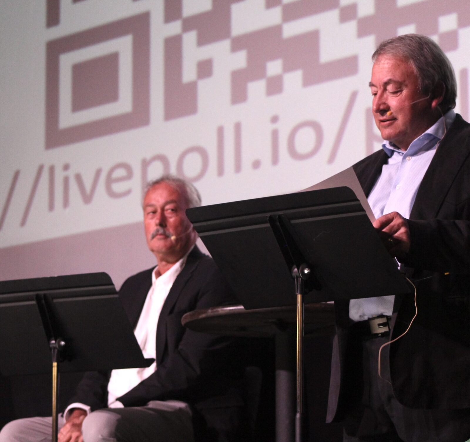 <p>Terry Shortt speaks during the Mayoral Debate hosted by the Chamber of Commerce at the Regent Theatre on Monday, October 5. (Photo by Josh Thomas/Gazette staff)</p>
