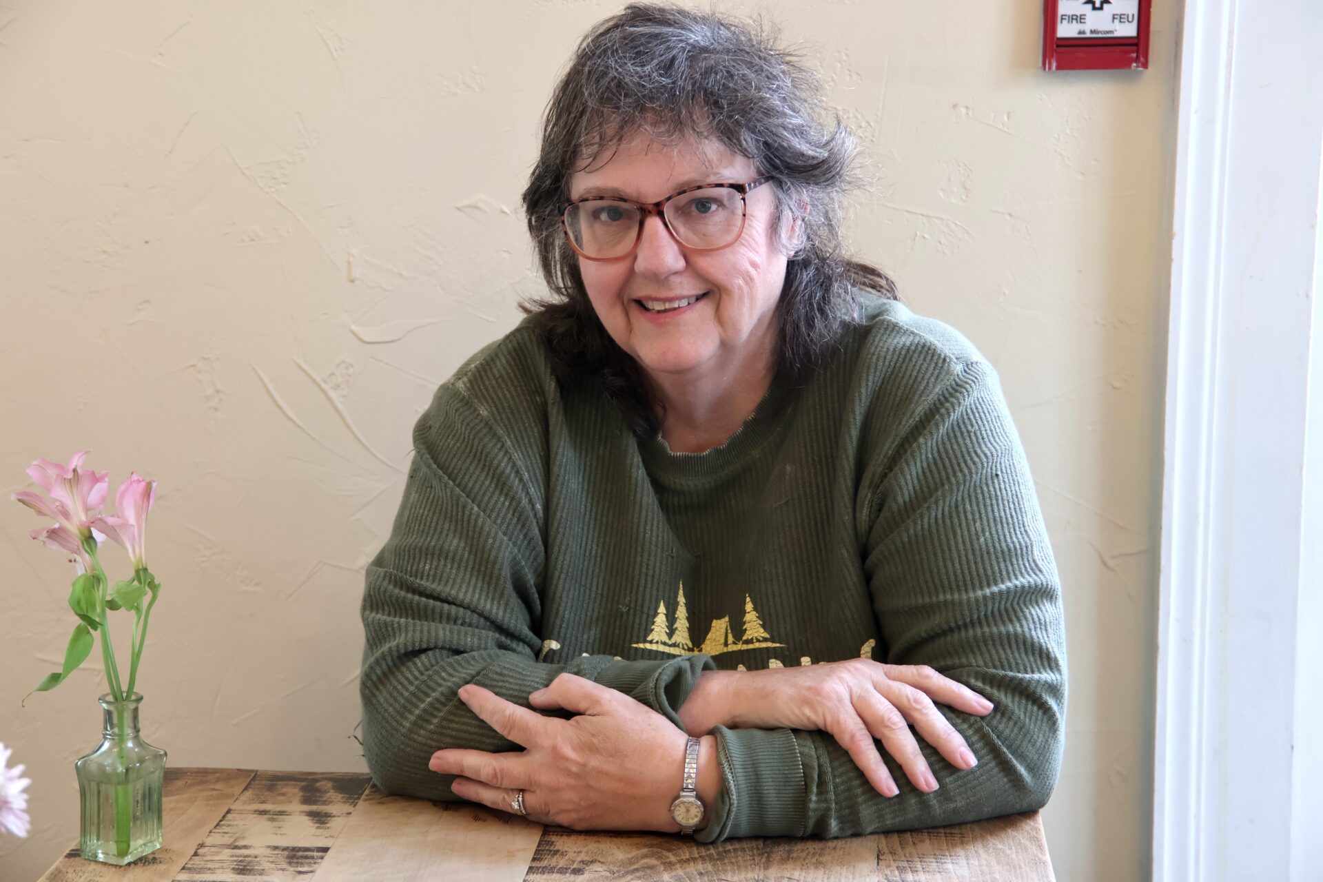 <p>Joanne Fralick, candidate for Ward 2 Bloomfield Hallowell. (Photo by Josh Thomas/Gazette Staff) </p>
