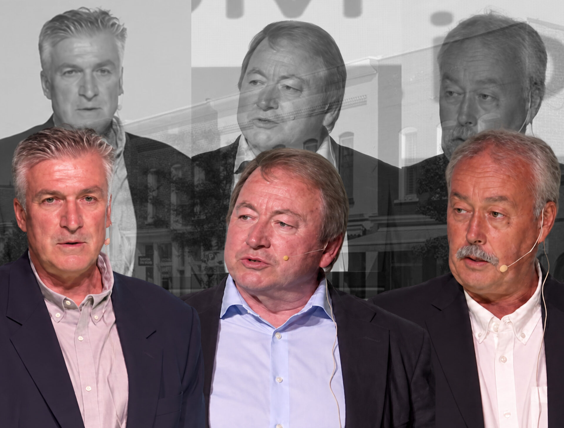 <p>Ernie Margetson, Terry Shortt and Brad Nieman were at The Regent Theatre for a conversation hosted by the Chamber of Commerce Monday 5 October. (Josh Thomas/Gazette Staff)</p>