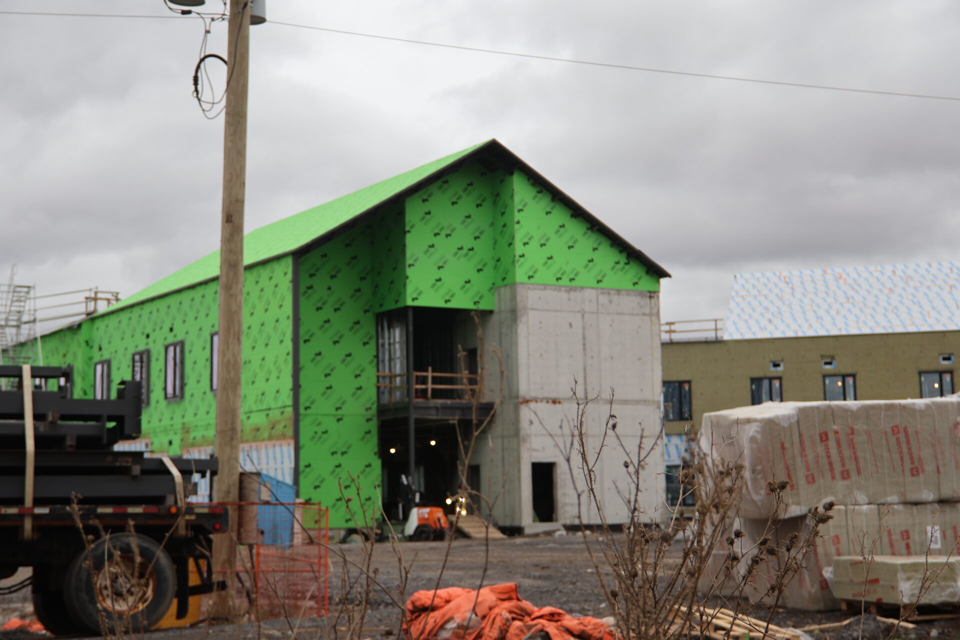 <p>The HJ McFarland Long Term Care facility is nearly halfway to completion.  (Photo by Josh Thomas/Gazette Staff)</p>
